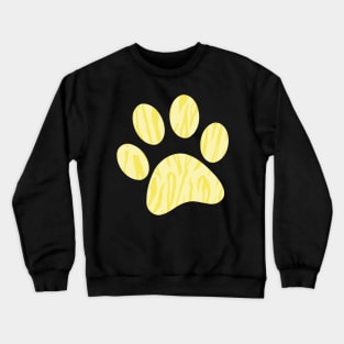 Yellow Tiger Print Crewneck Sweatshirt